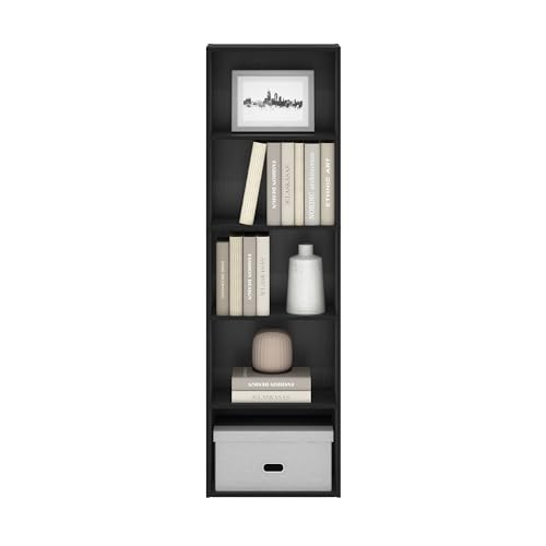 Furinno LUDER 5-Tier Bookshelf close up of shelving