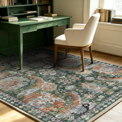 Detailed shot of rug corner and border pattern
