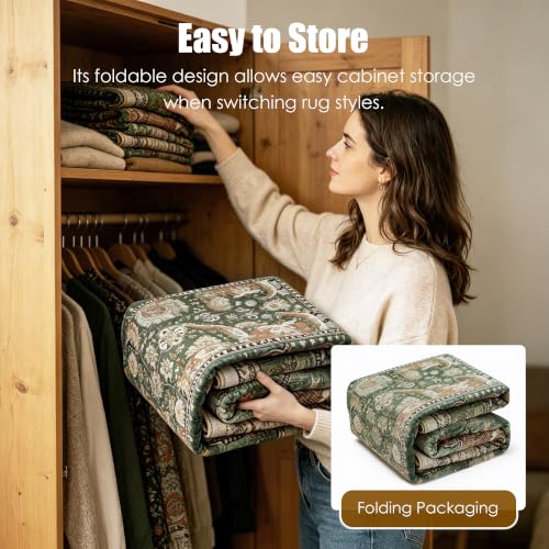 Folded corner showing integrated backing