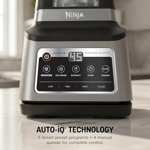 Ninja BN801 control panel featuring 5 preset Auto iQ programs