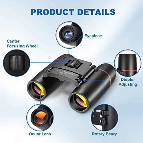AHFLRITO Compact Binoculars side profile