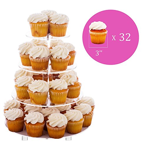 Jusalpha dessert stand clear acrylic plates