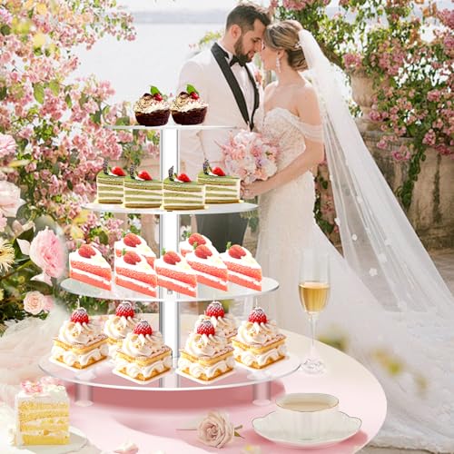 Jusalpha cupcake stand showing tier spacing