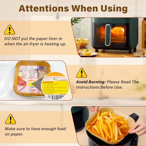 ReLuien liners for 5-8 QT air fryers