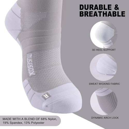 Moisture-wicking fabric detail on MS2403 socks