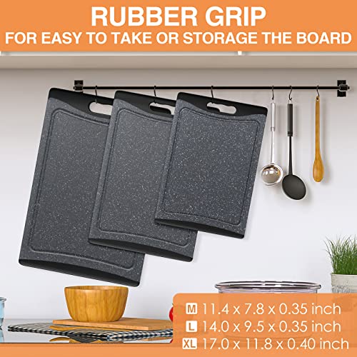 Non-slip TPR handle on Empune chopping board