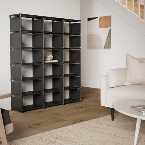 Modular storage organizer with 18 grid spaces