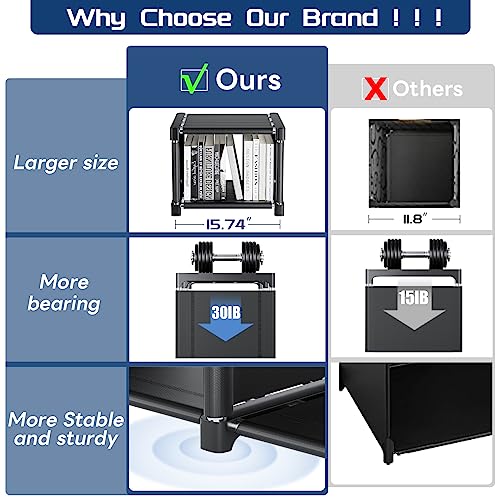 Durable ABS plastic connectors for 18-cube shelf