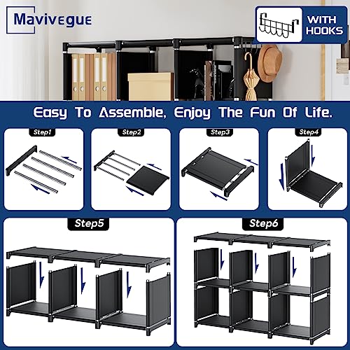 Modular shelf components layout for easy assembly