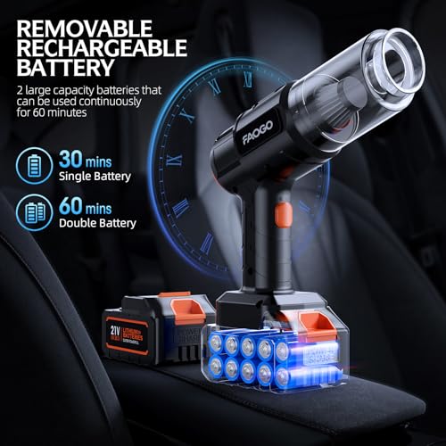 FAOGO vacuum showing brushless motor power