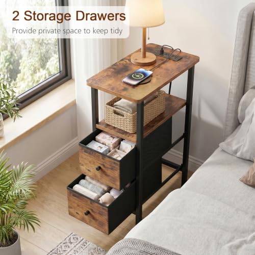 Small end table designed for tight living spaces