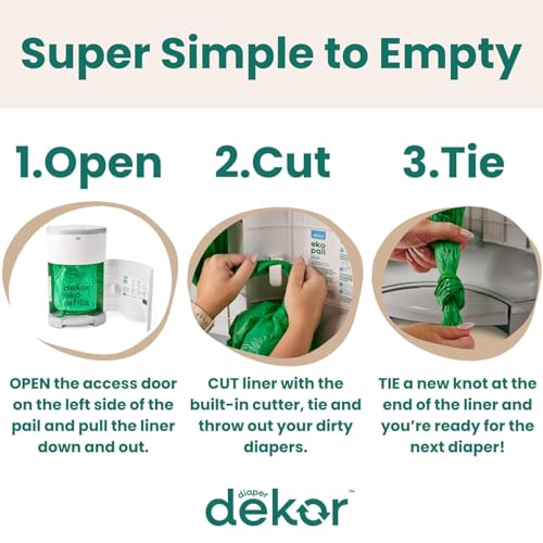 Diaper Dekor EKO Classic open trap door detail
