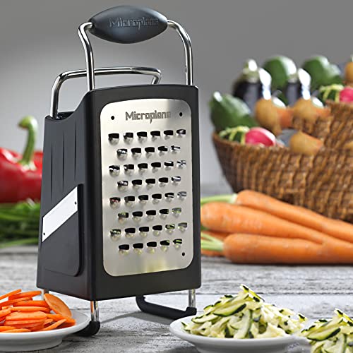 Food prepared with Microplane box grater