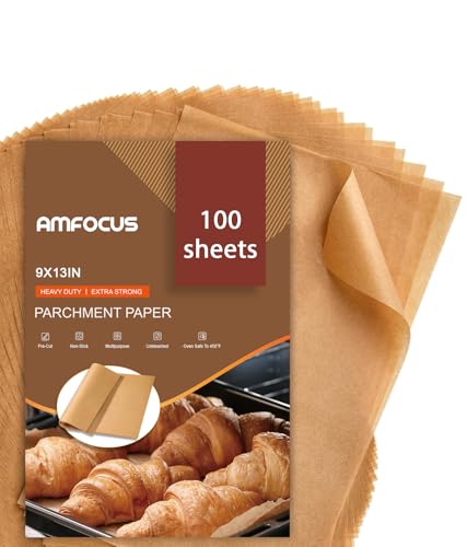 AMFOCUS 9x13 inch parchment paper sheets box
