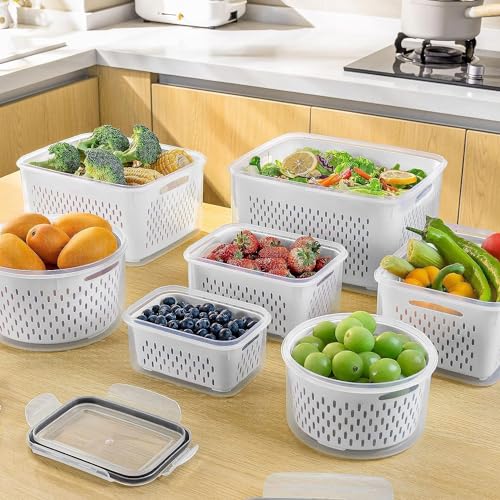 Freshmage food containers with produce inside