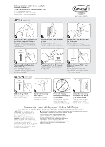 Packaged Command hooks with 12 strips