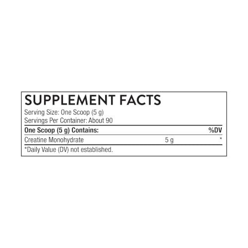 Micronized Creatine Monohydrate powder label