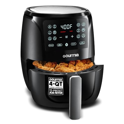 Gourmia 4 Qt Air Fryer GAF486 black exterior