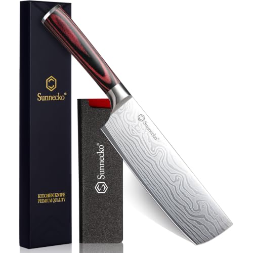 Sunnecko 7 inch Nakiri chef knife
