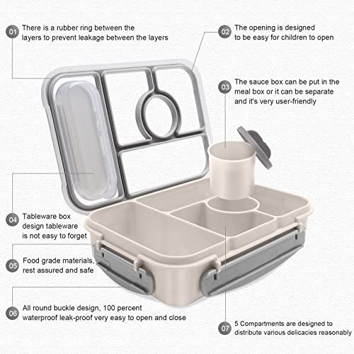 Top view of Amathley bento lunch container