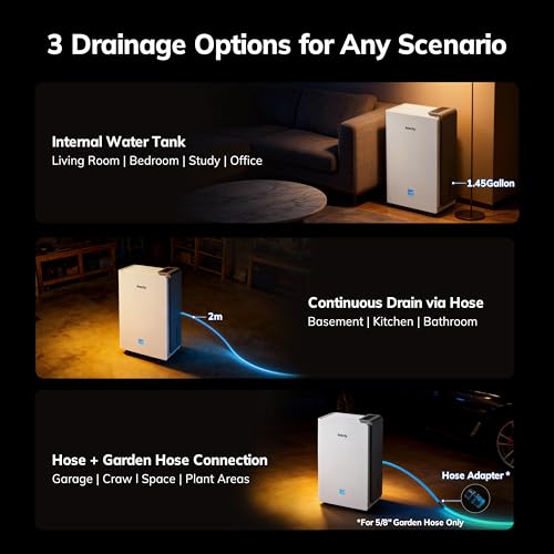 AEOCKY 5500 sq ft dehumidifier product dimensions