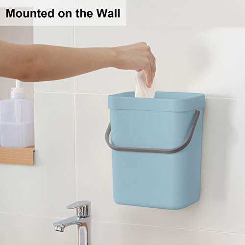 LALASTAR mini wastebasket with lid open