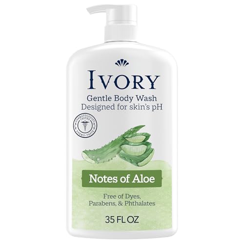 Ivory Body Wash Aloe Scent front view