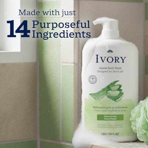 Ivory Body Wash 35 oz size reference