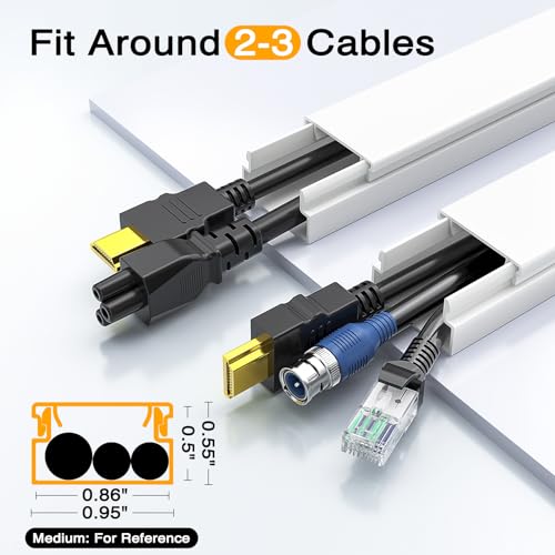 Delamu cable hider installed on wall