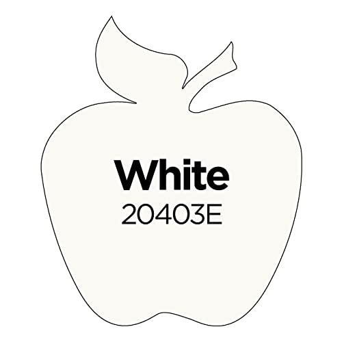 Apple Barrel white paint label and size details