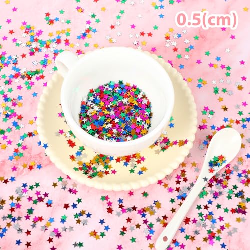 Metallic sequins inside a clear display bag