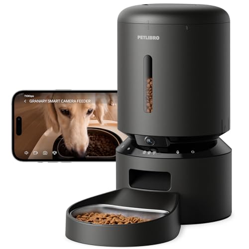 PETLIBRO Automatic Cat Feeder with Camera black front view