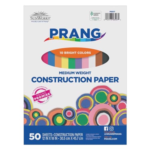 50 sheets of Prang craft paper