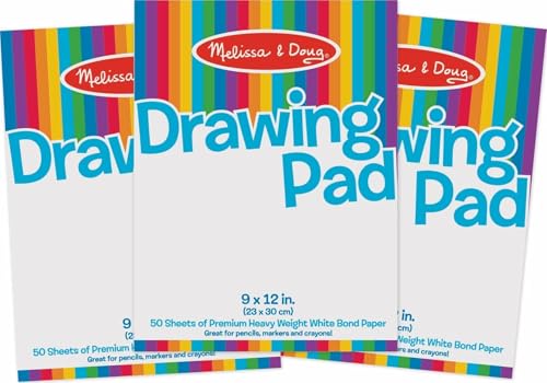 Melissa & Doug Drawing Paper 3-Pack Bundle front view