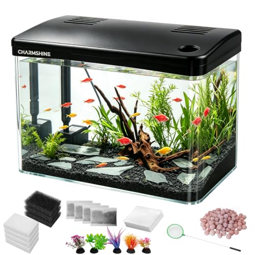 Charmshine 4 gallon aquarium kit front view