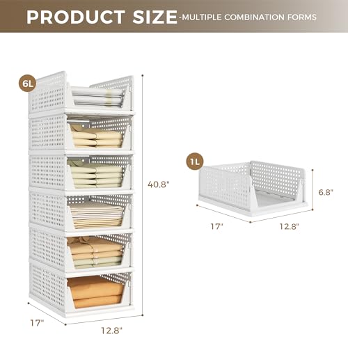 Stackable Pinkpum plastic drawers in a white finish