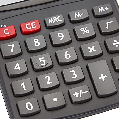 Close up of the durable calculator buttons