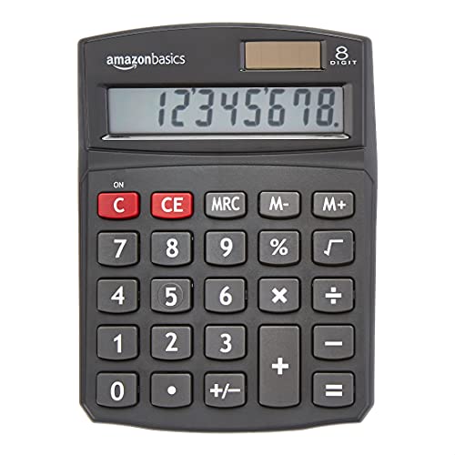 Side profile of the flat desktop calculator