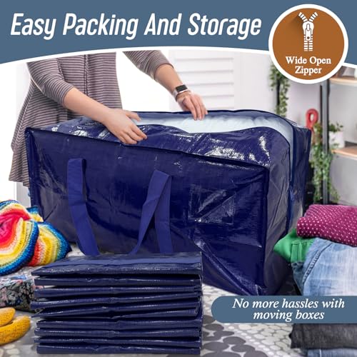 Folded FYGRIP moving bags for storage