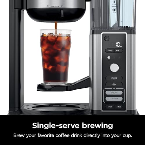 Coffee maker side profile