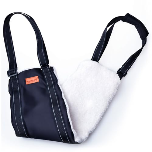LOOBANI Adjustable Dog Sling Large Black side view