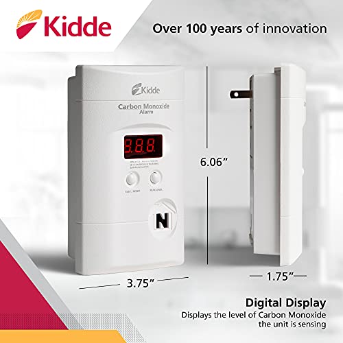 Side profile of Kidde plug-in safety device