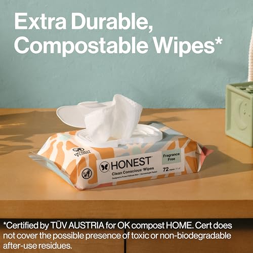 Product label details for The Honest Company Sunburst wipes