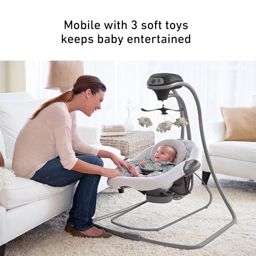 Graco DuetConnect LX mobile with soft toys