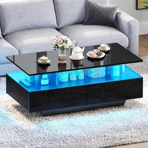 Engineered wood coffee table side profile