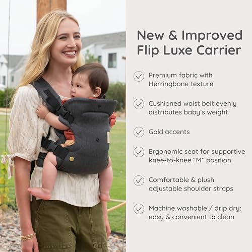 Side profile of Infantino Flip Luxe baby carrier