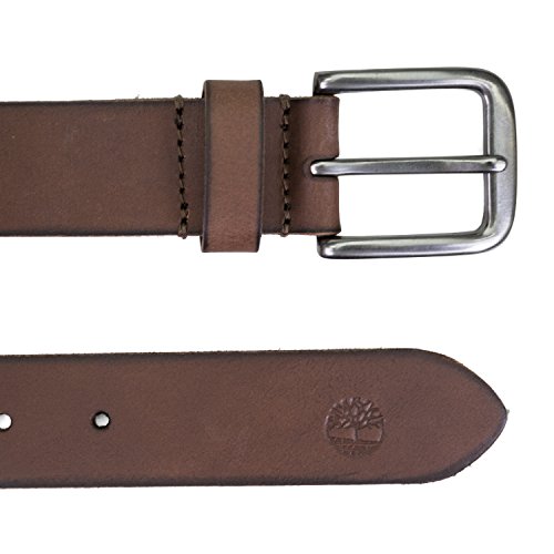 Detail of Timberland belt antique finish buckle