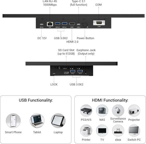 OuuOee desktop showing 180-degree tilt capability
