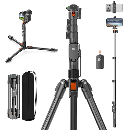 XXZU 75-inch aluminum tripod extended to full height