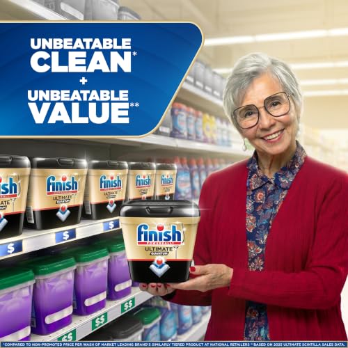Clean dishes after using Finish Quantum